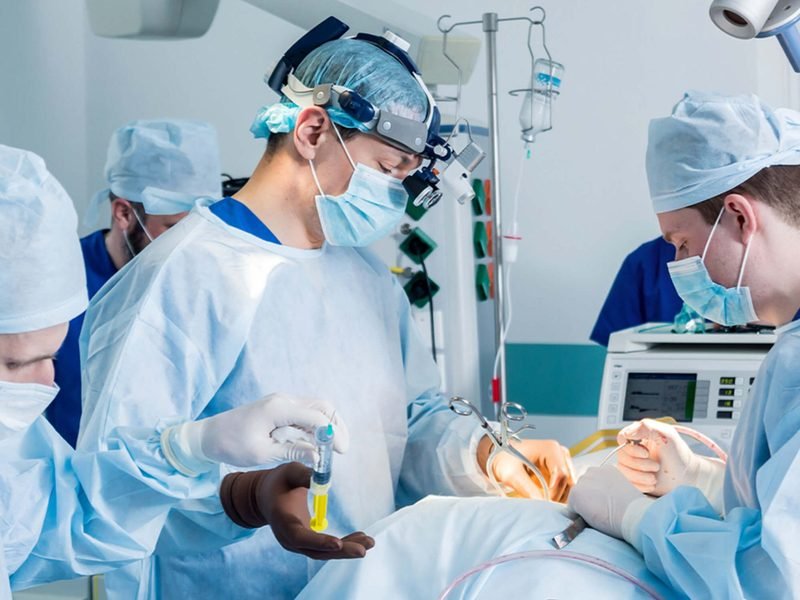 Surgical team in the operating room